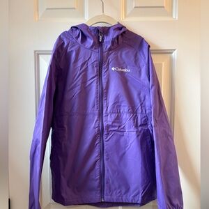 Columbia Kids Raincoat/Wind breaker in Vibrant Purple